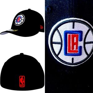 LA Clippers New Era Black Team Low Profile 59FIFTY Fitted Hat